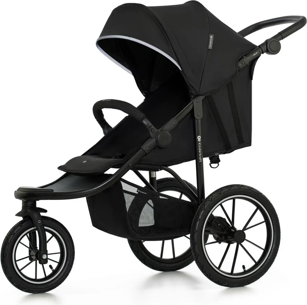 Kinderkraft HELSI 2 Noir KSHELS02BLK0000 : Poussette Tout-Terrain Sport