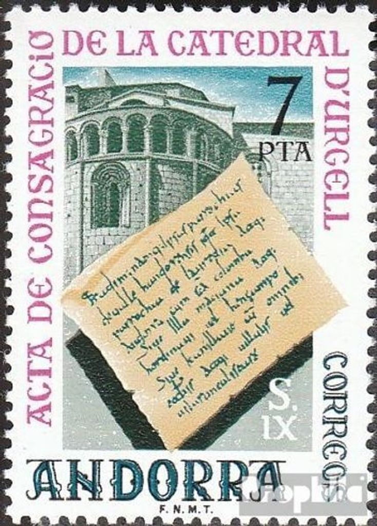 Briefmarken Andorra - Spanische Post 1975 Mi 98 (kompl.Ausg.) postfrisch Literatur