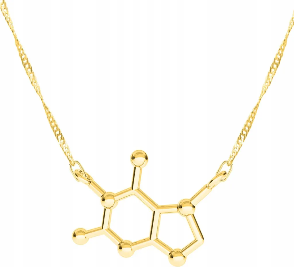 Regalo Donna Collana Oro Motivo Cioccolato Argento 925 Luxury