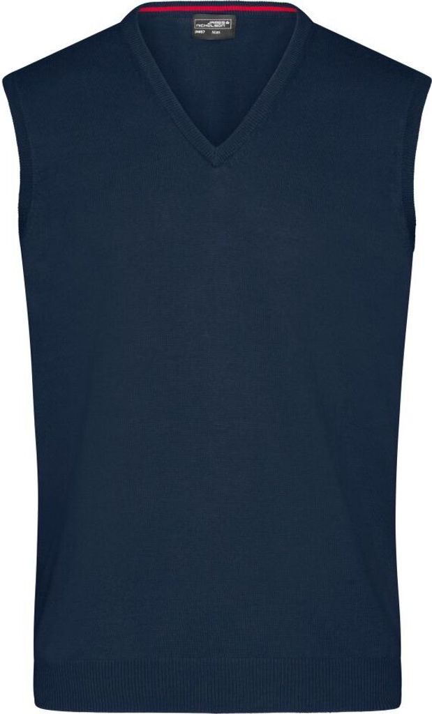 Klassischer Baumwoll-Pullunder navy, Gr. XXL