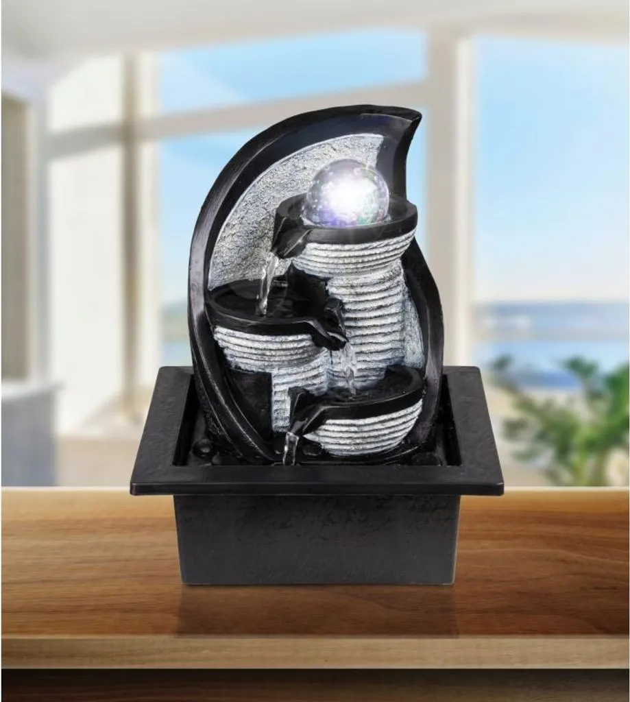 Fontaine Intérieure Décorative Cascade avec Éclairage LED Intégré - 13