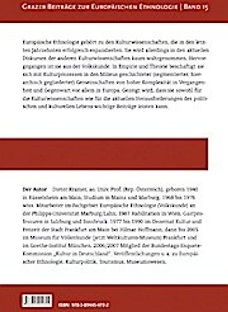 Europäische Ethnologie und Kulturwissenschaften