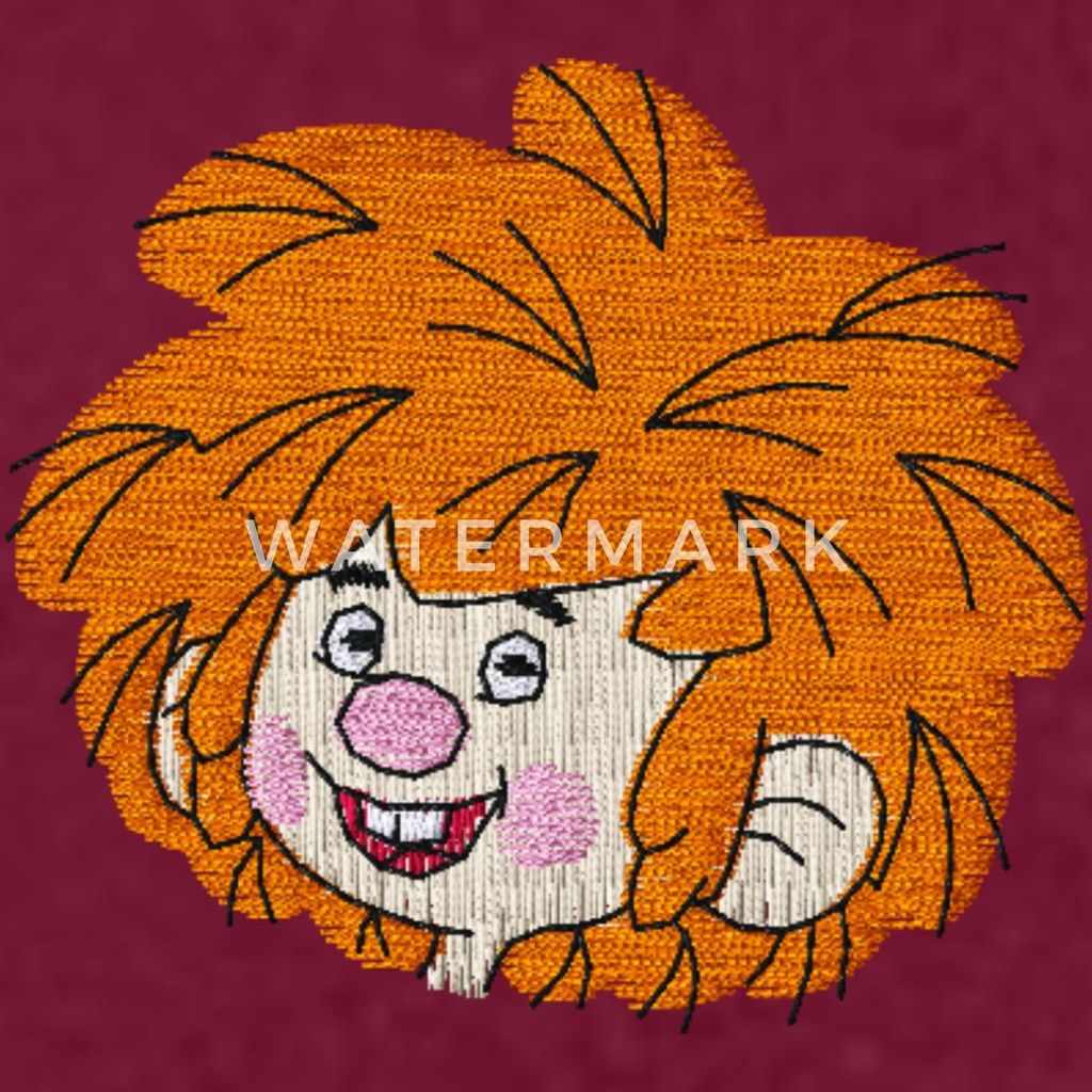 Spreadshirt Pumuckl Stickdesign Damen Hoodie, S, Bordeaux