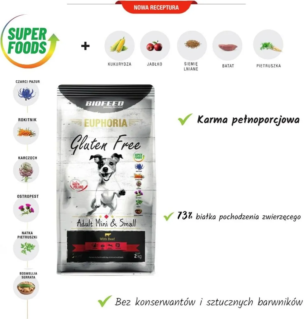 Biofeed Boeuf 2 Kg : Croquettes Digestes pour Petits Chiens Difficiles - 2