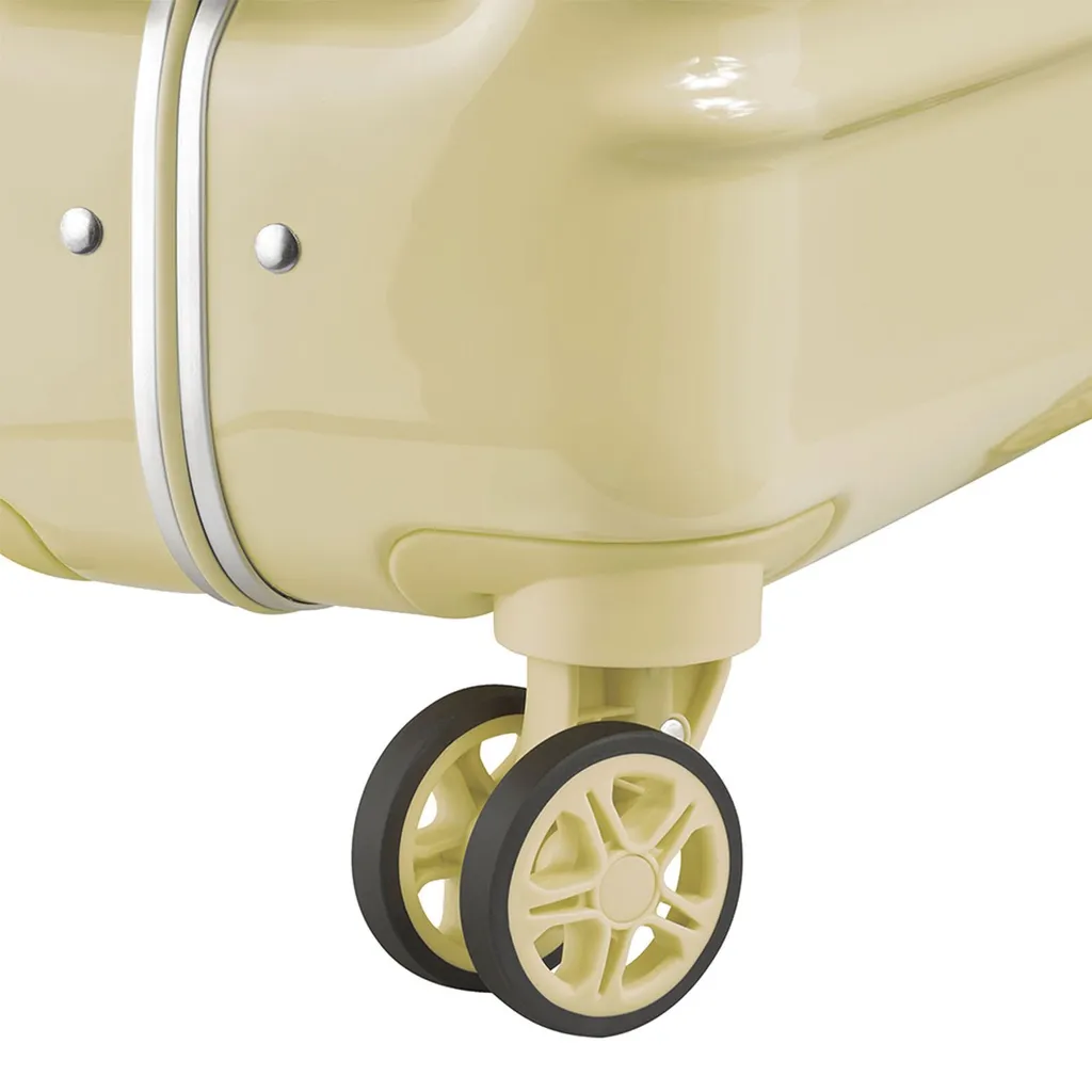 Valise Rigide Cabine 4 Roues Doubles Bastille 2.0 Slim Jaune Pastel - 7