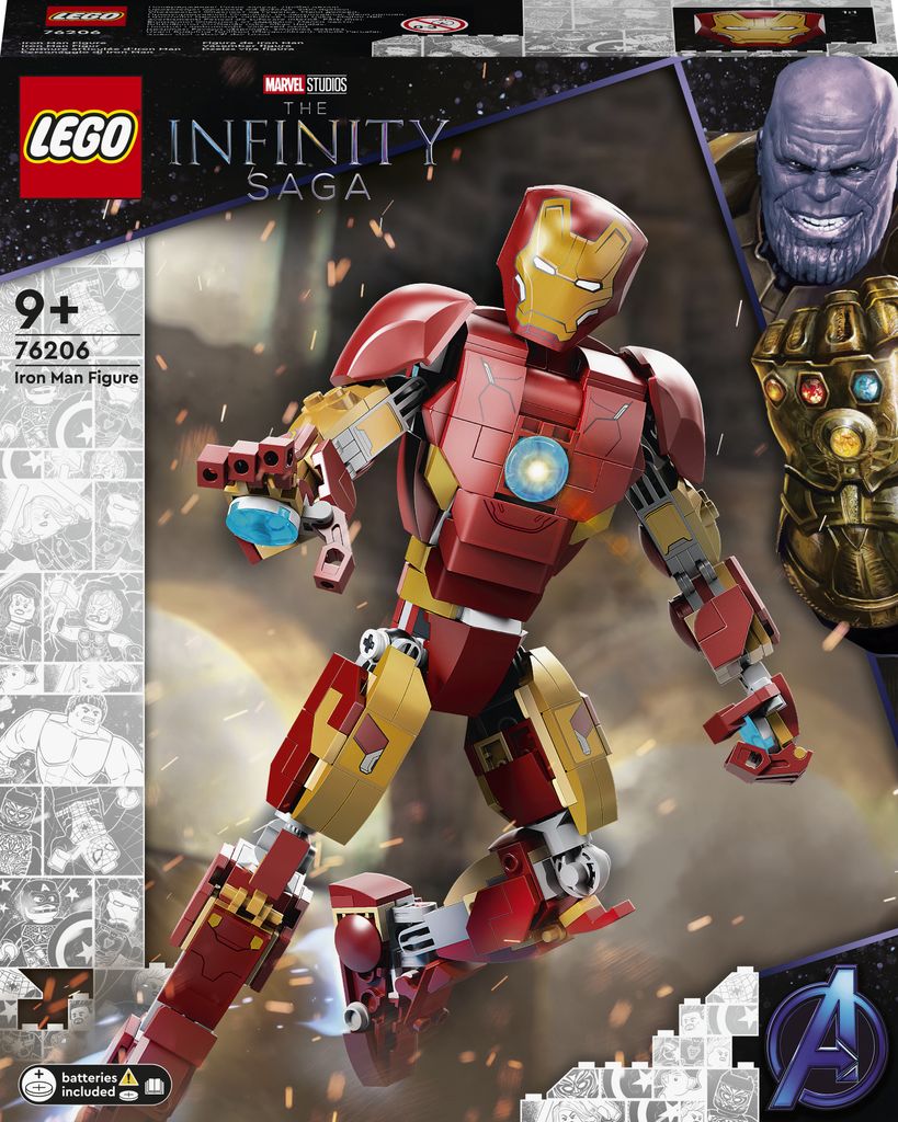 LEGO 76206 Marvel Iron Man figura, giocattolo e modello Immagine del prodotto 