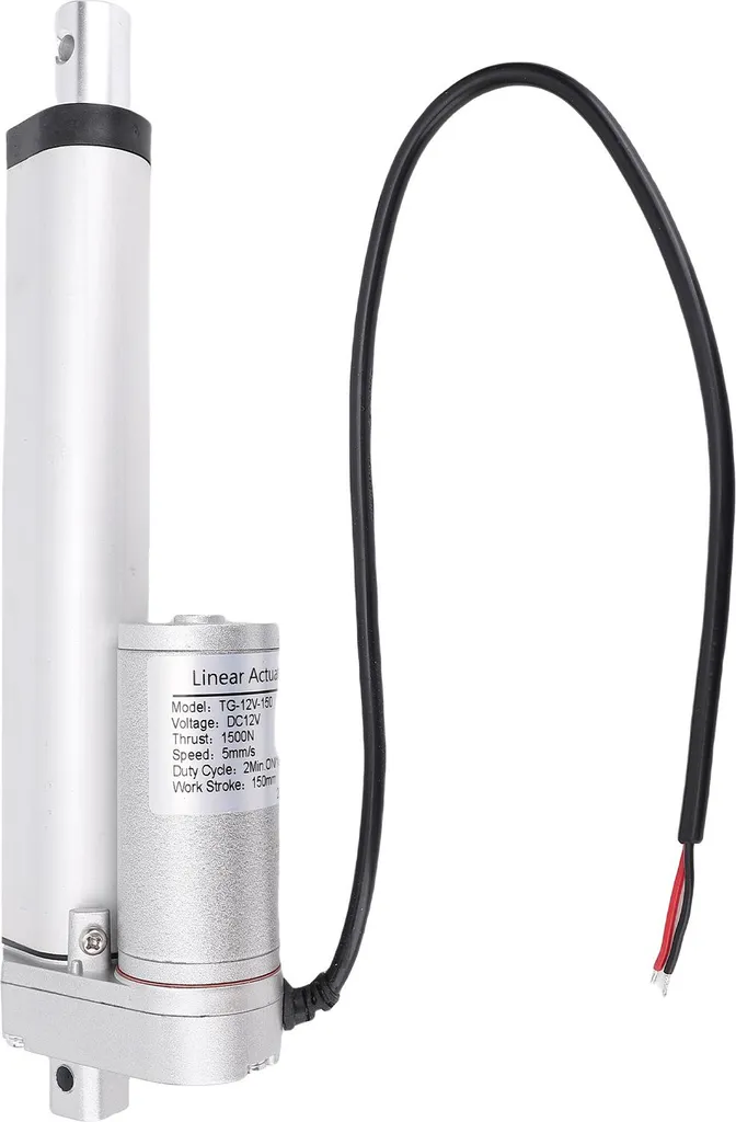 Actionneur Linéaire 1500N Charge Lourde 12V avec Course de 15,2 cm Pro