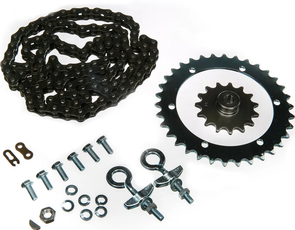 Kit Entraînement SR2E avec Bague Vissée, Tendeur Ø12 et Pignon 15 Dents