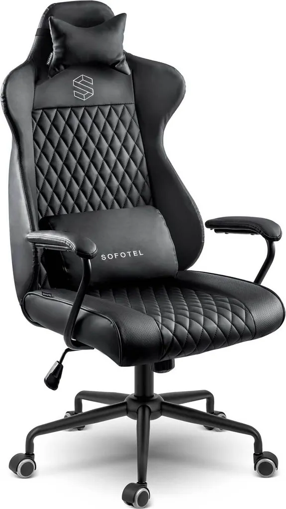 Fauteuil de Bureau Sofotel Verona Noir Idéal pour Télétravail à Domicile