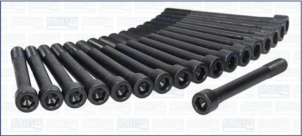 Boulons de culasse pour Hyundai Terracan de 2001 à 2006 acier d'origine