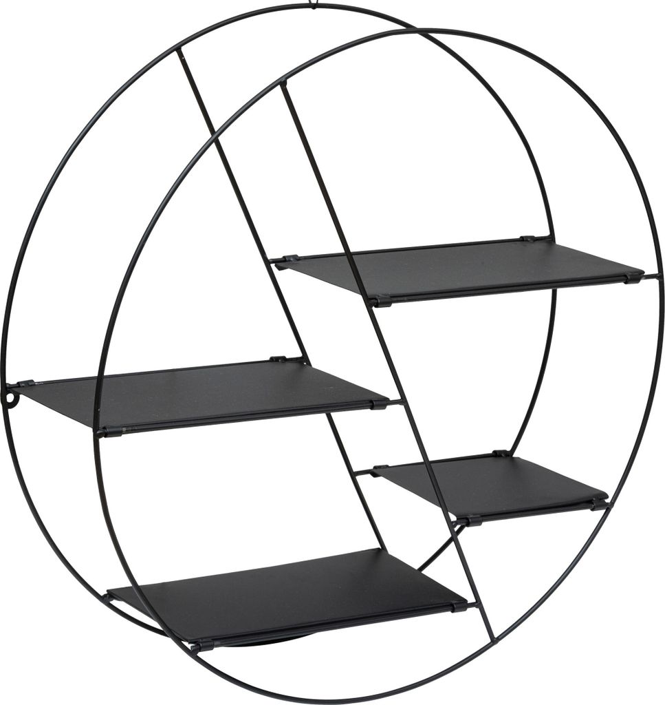 Regal "Lara" Metall - schwarz - D.50 cm - Atmosphera Produktbild 