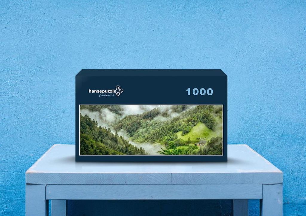 hansepuzzle 48021 - Wald Puzzle, 1050 Teile, Natur, 60,0 x 46,0cm mit hochwertiger Aufbewahrung, Kartonbox und wiederverschließbarem Beutel