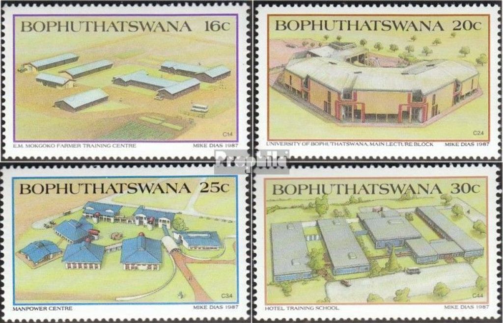 Briefmarken Bophuthatswana 1987 Mi 190-193 (kompl.Ausg.) postfrisch Hochschulen