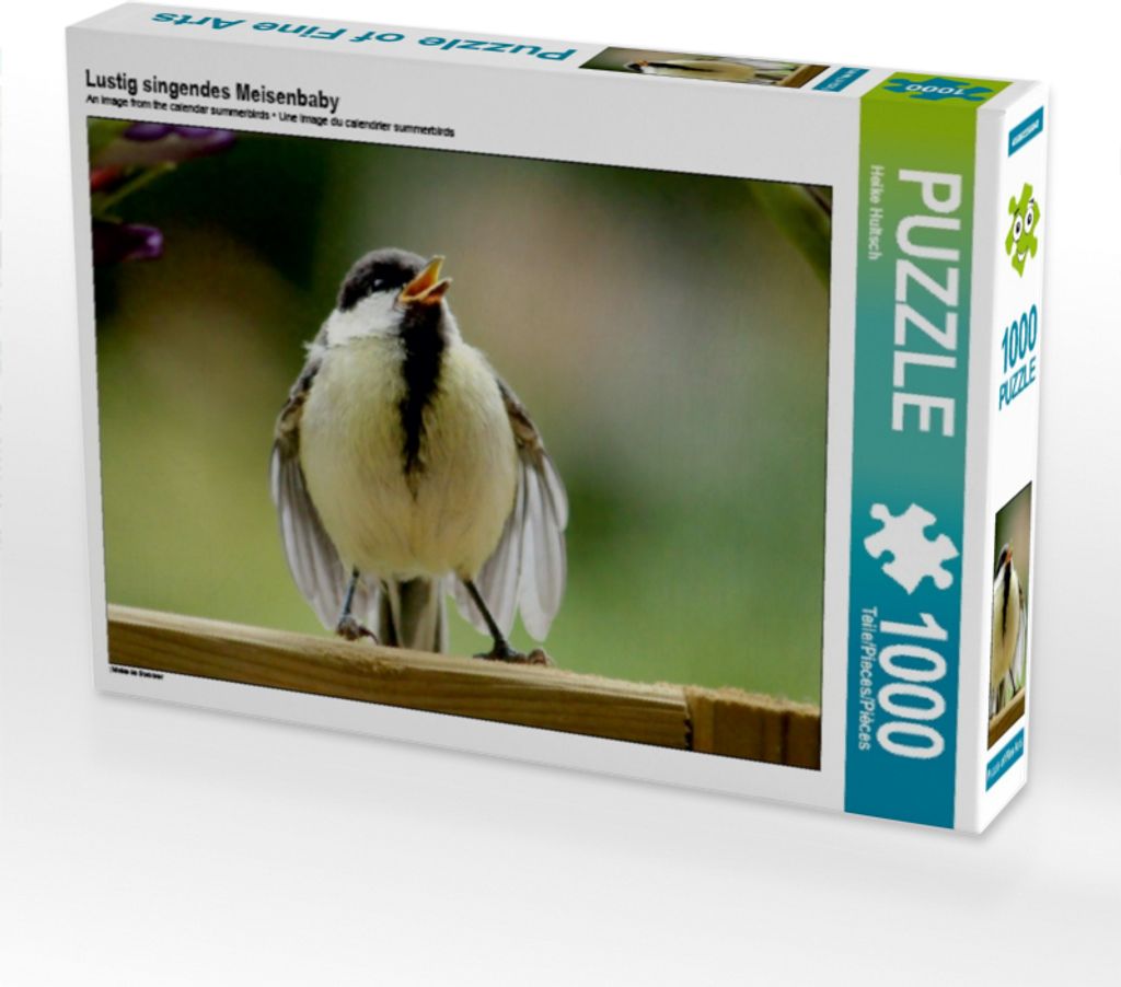 Calvendo Lustig singendes Meisenbaby 1000 Teile Puzzle quer 640x480mm, Hultsch Heike; 7303117