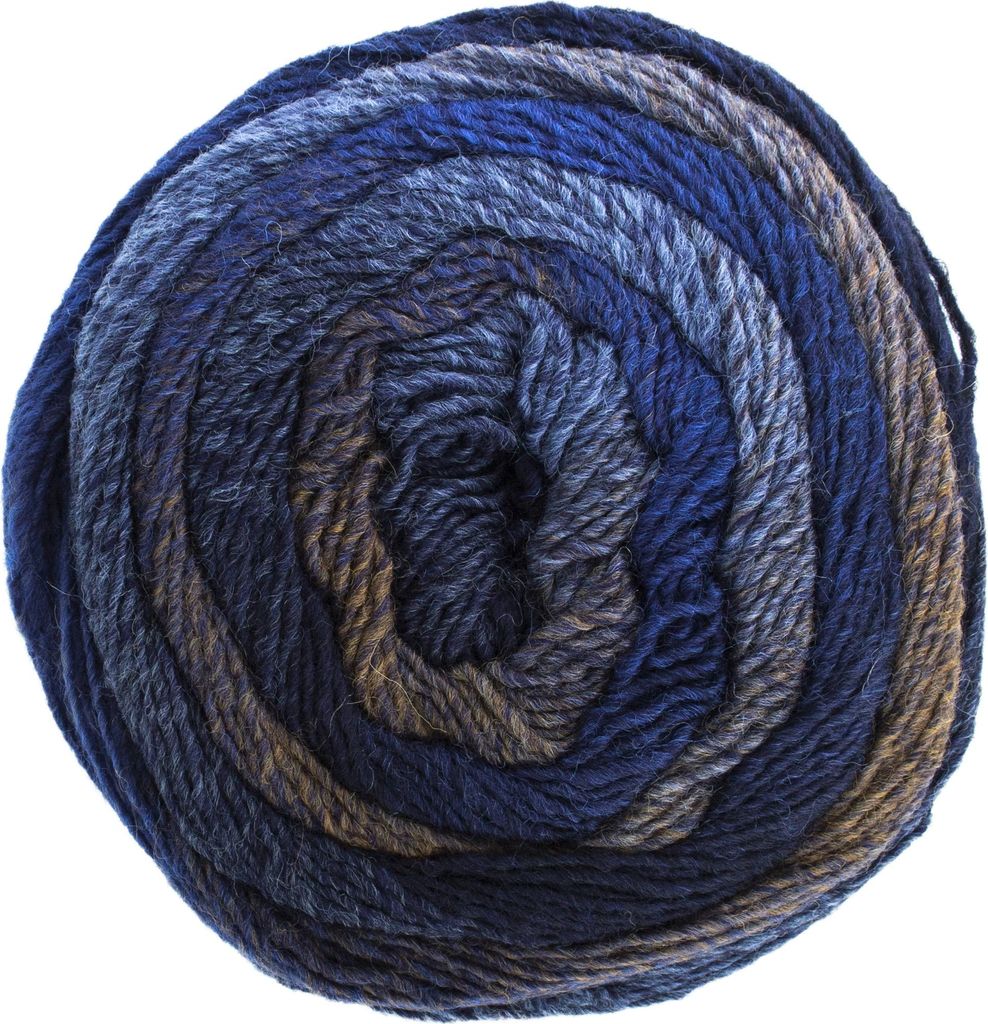 Pro Lana Diamant Farbverlaufsgarn 150g blau braun 92 Produktbild 