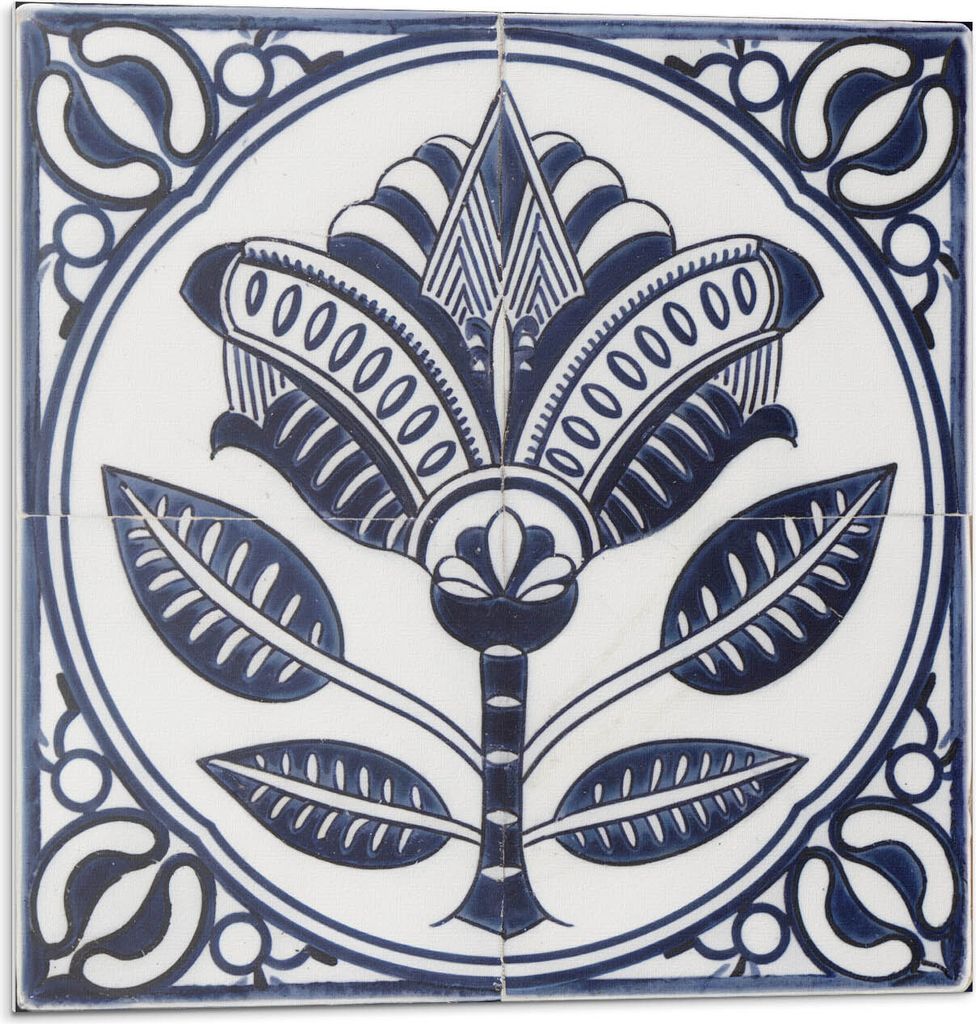 Florales Keramikmuster – Selbstklebend – Wandverkleidung – Wandpaneel – Wanddeko – Dekorative Wandpaneele – 3D Wandpaneele – Wandgest...