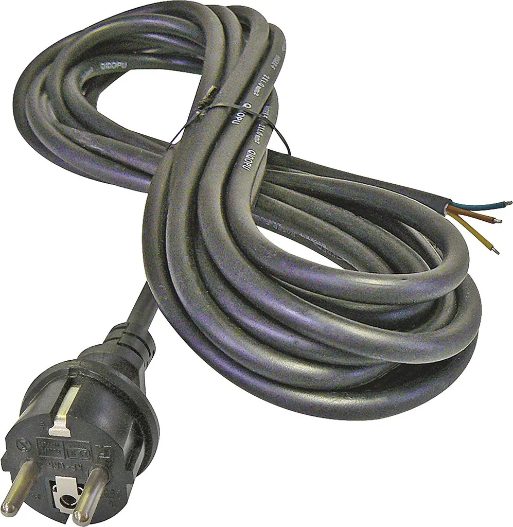 Cavo di Rete Gomma H05RR-F 3x1.5mm2 EMOS S03250 5 Metri Nero