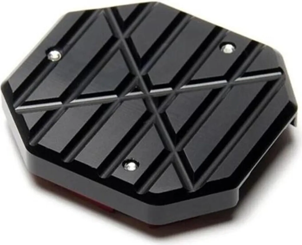 TXR Extension de béquille latérale noire pour moto haute stabilité