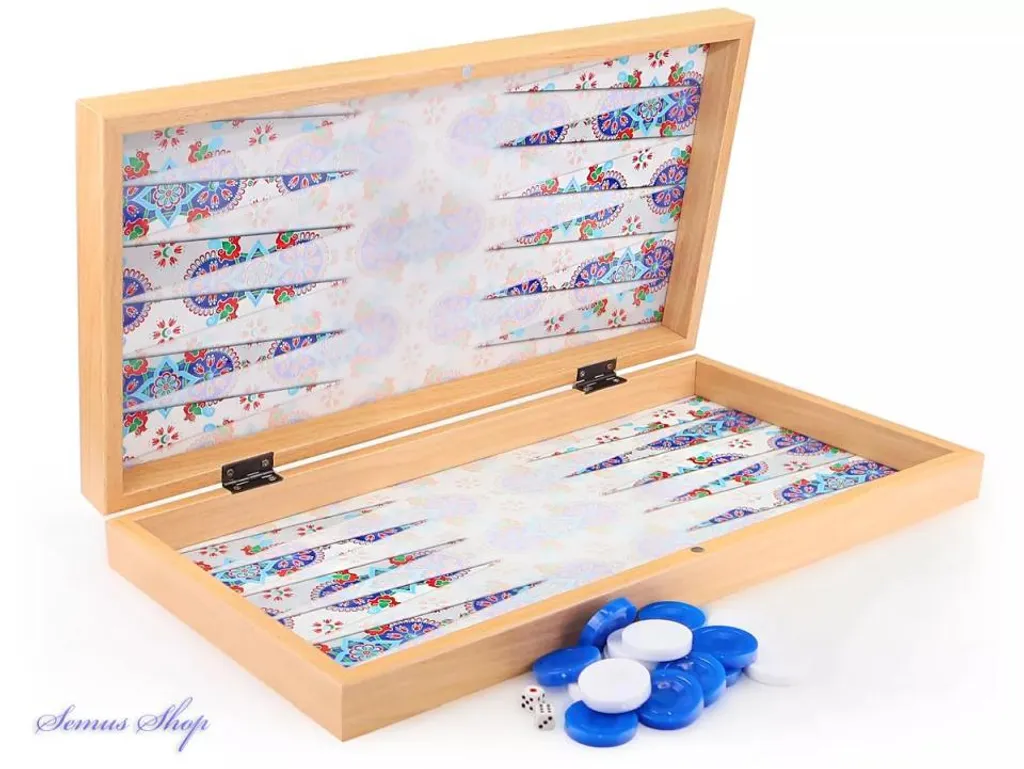 Coffret Backgammon bois résistant aux rayures avec pions lestés - 3