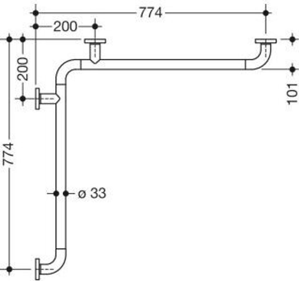 HEWI 801.35.8110 95 Dusch-Wannenhdl., W1/2:774,