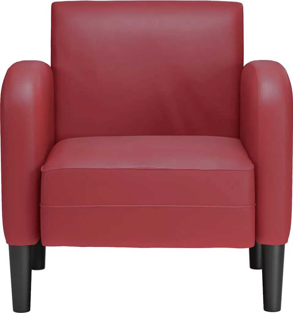 Fauteuil de lecture vin rouge 54 cm pour un coin détente chic et cosy