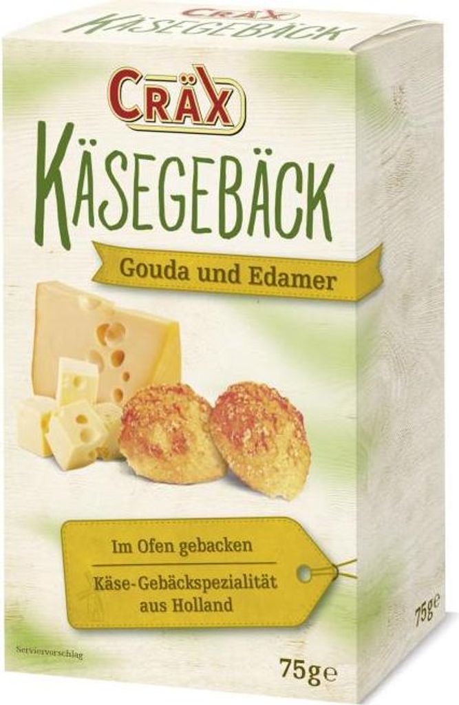 Cräx Käsegebäck Gouda und Edamer 75g Produktbild 