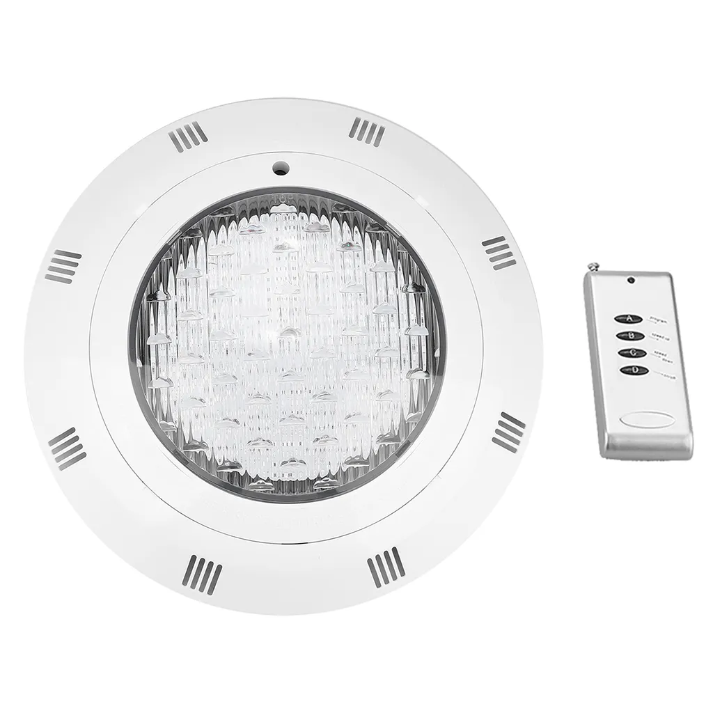 Éclairage de piscine LED RGB étanche avec télécommande sans fil - 12V - 6