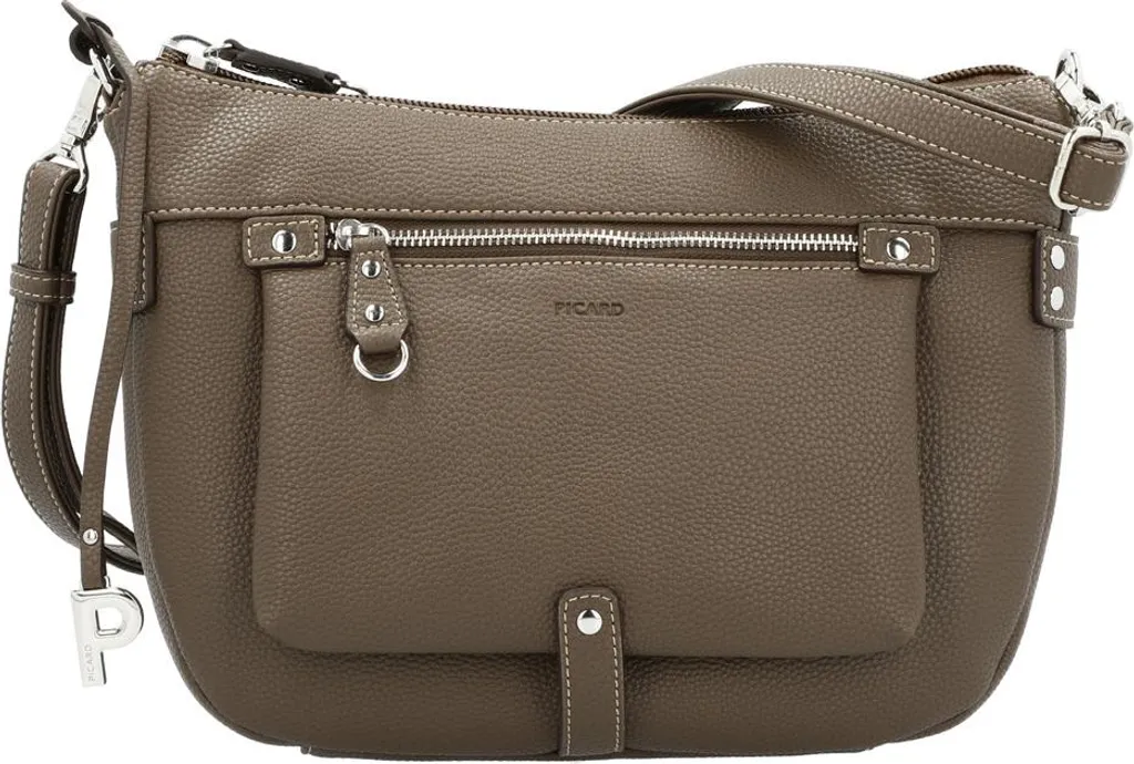 PICARD borsa a tracolla Loire Zip Shoulderbag Taupe marrone