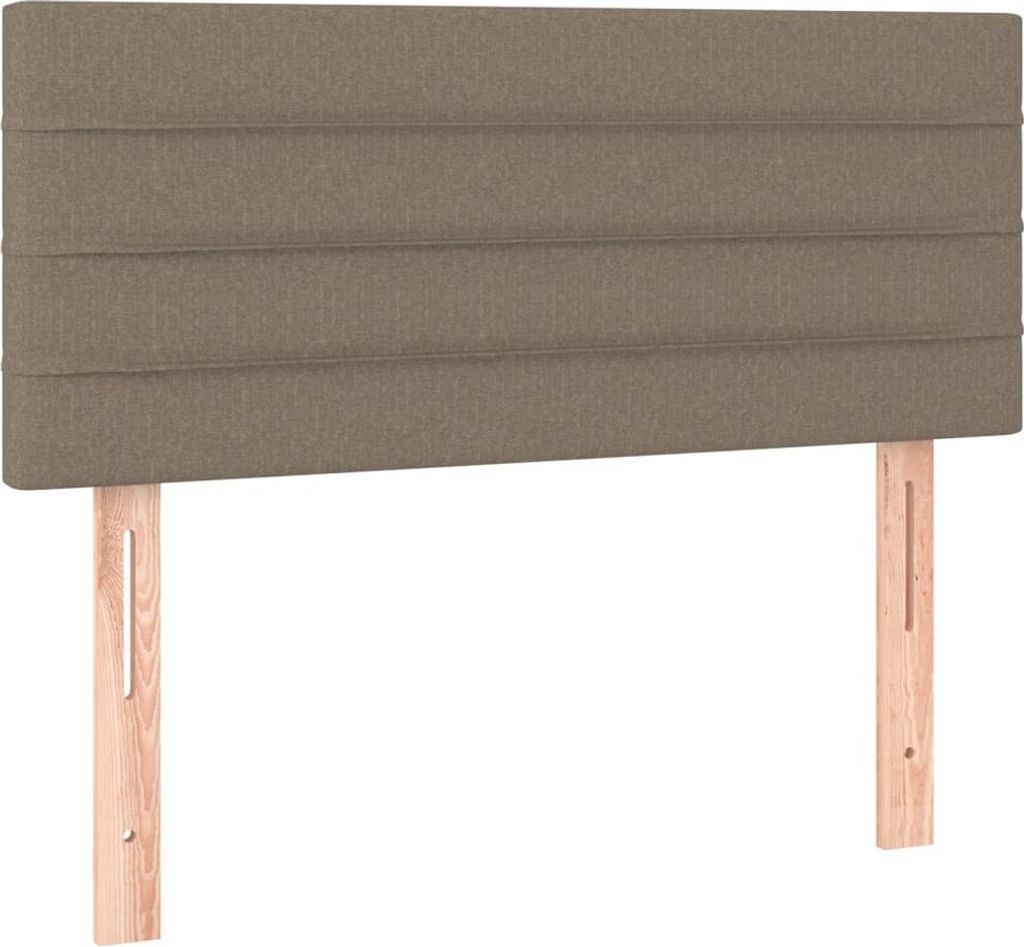 Kopfteil Taupe 90x5x78/88 cm Stoff