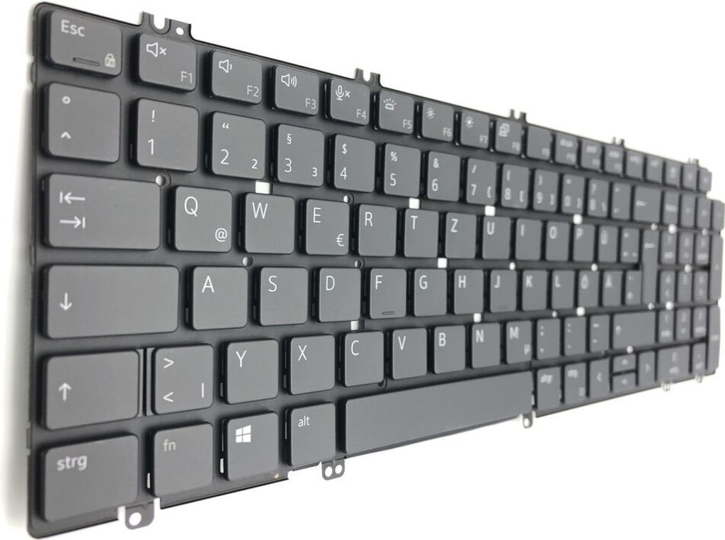 DEUTSCHE - Tastatur Keyboard Schwarz kompatibel für Dell LatituDEUTSCHE 15 (5520)