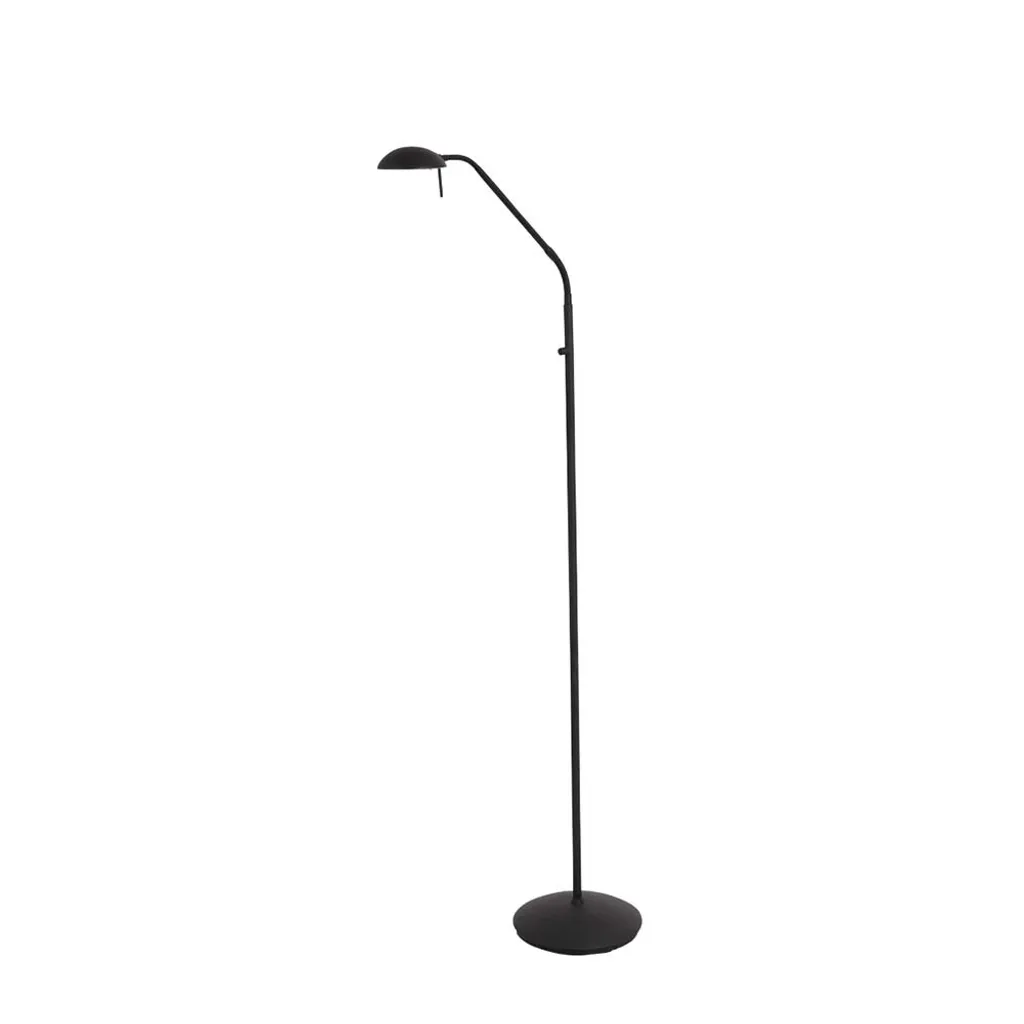 Lampada LED Design Mexlite Biron 7501ZW - Piantana Metallo Nero e Vetro