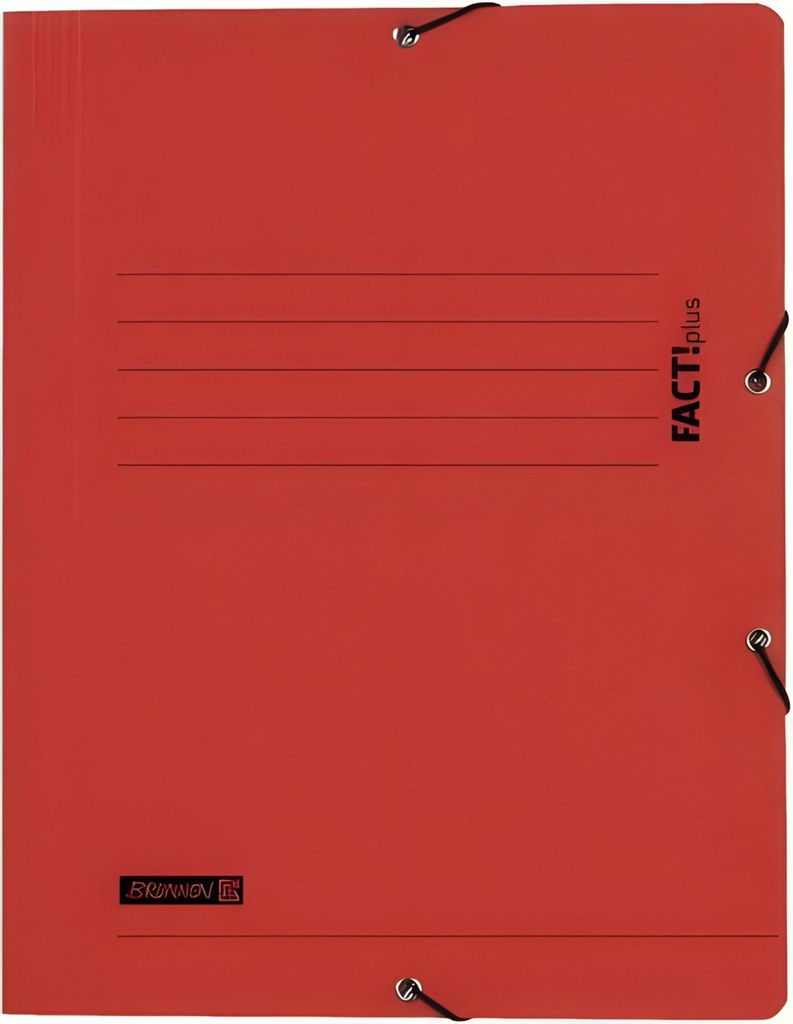 BRUNNEN Sammelmappe A4 FACT! rot Gummizug 102015420 Produktbild 