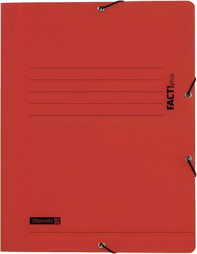 Protégez vos documents A4 avec la chemise FACT!plus rouge BRUNNEN 102015420