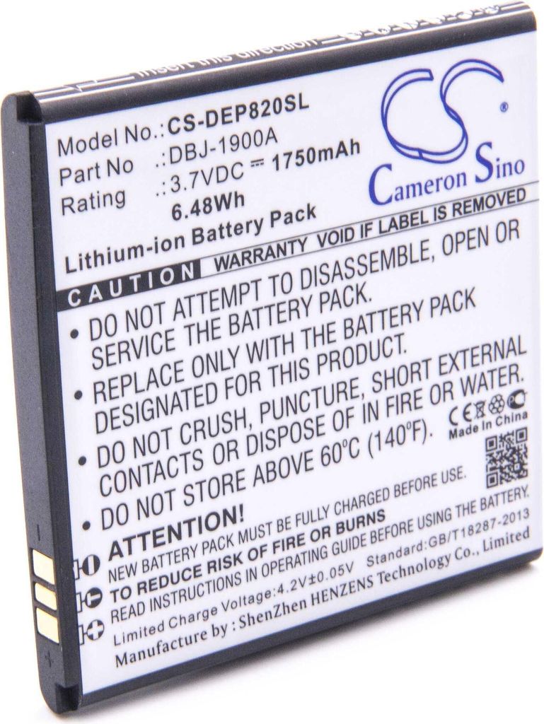 vhbw Akku kompatibel mit Doro Liberto 820 Handy Smartphone Senioren Telefon (1750 mAh, 3,7 V, Li-Ion)