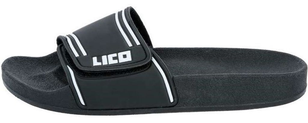 Pantofola da bagno LICO da uomo 'Coast V' nero/bianco anche Immagine del prodotto 