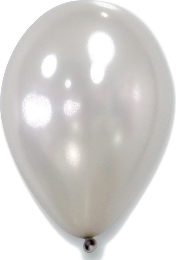 Luftballons 50 Stück silber - Einheitsgröße Produktbild 