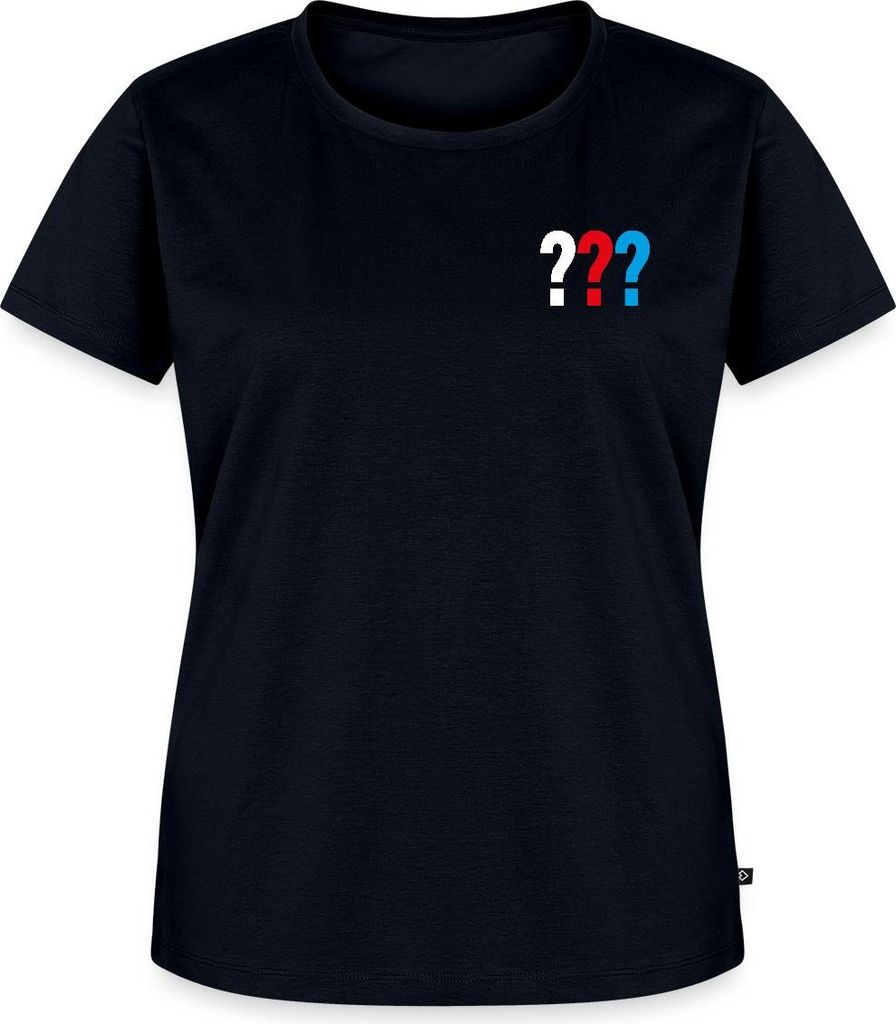 Spreadshirt Die Drei Fragezeichen Kleines Logo Frauen Premium T-Shirt, XS, Navy