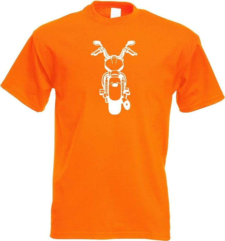 Kiwistar - T-Shirt - orange - Biker - Rocker - Chopper Herren Funshirt Bedruckt Design Sprüche Spruch Motive - mit Motiv Bedruckt - Funshirt Desig...