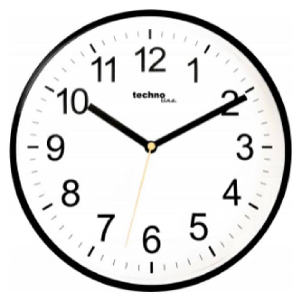Orologio da parete Technoline WT 630 bianco/nero al quarzo Immagine del prodotto 
