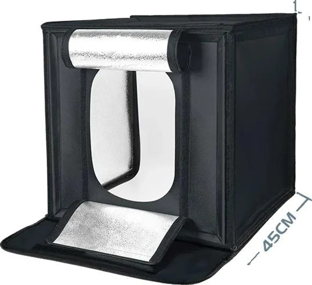 Fotografia Lightbox 45x45 LED Integrato - Studio Fotografico Portatile