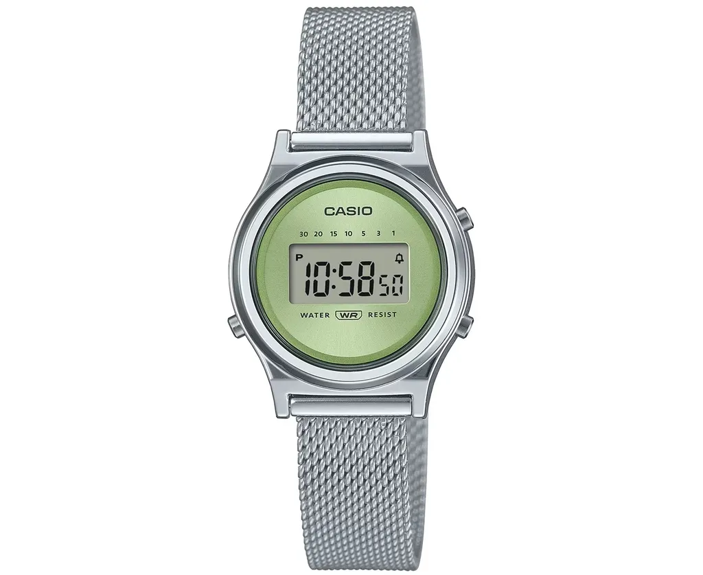 Casio Vintage Mini Verde LA700WEM-3AEF: Orologio Donna Slim in Acciaio