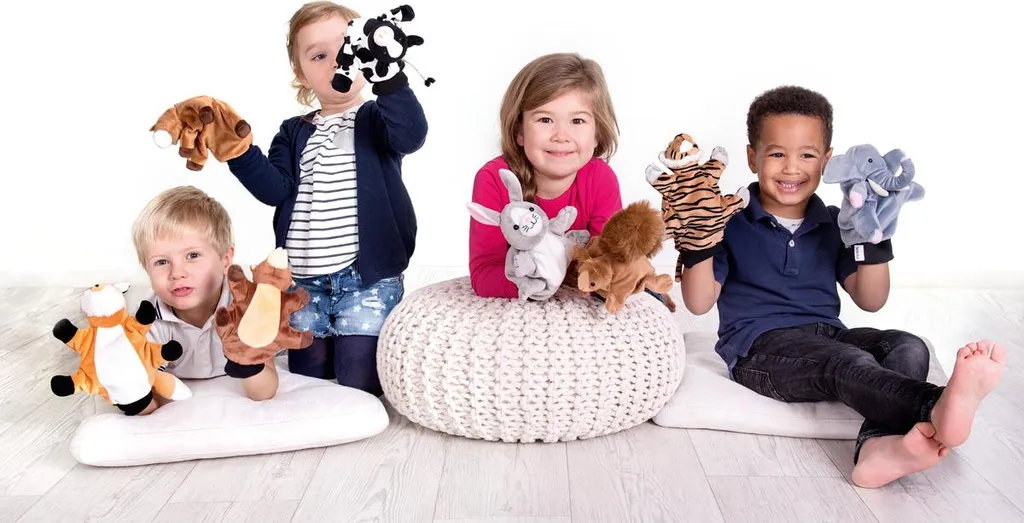 Marionnette à main Chenille pour activités éducatives en maternelle - 3