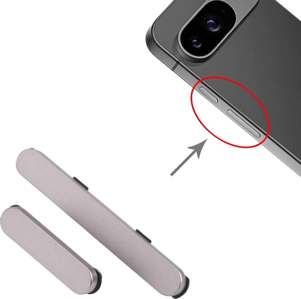 Für Google Pixel 9 Power Button und Lautstärketasten Reparatur Ersatzteil Beige