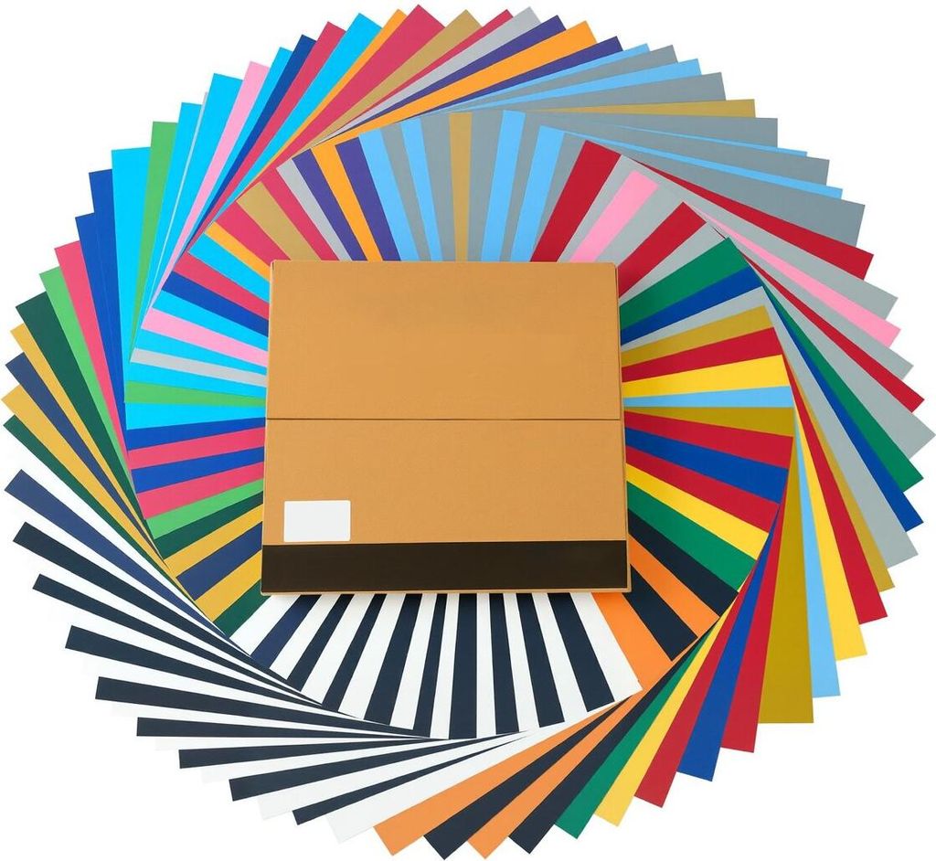 Heat Transfer Vinyl HTV Iron on Vinyl Bundle 80 Pack 304.8 x 304.8 mm