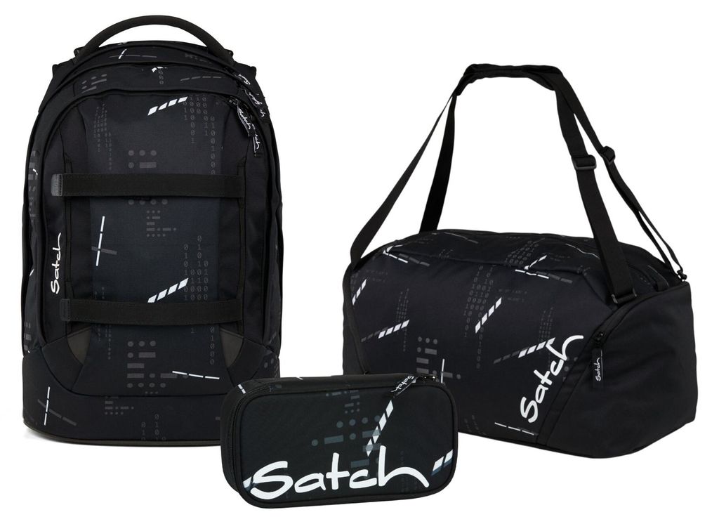 Satch, Schulrucksack-Set PACK Ninja Matrix 3-teilig, ab 5. Produktbild 