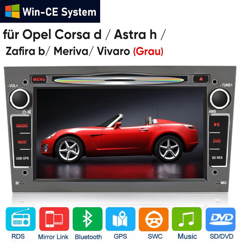 7-calowe radio samochodowe DAB z systemem Windows CE, Zdjęcie produktu 