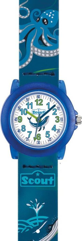 Scout Kinderuhr Blue Sea aus Kunststoff, blau Produktbild 