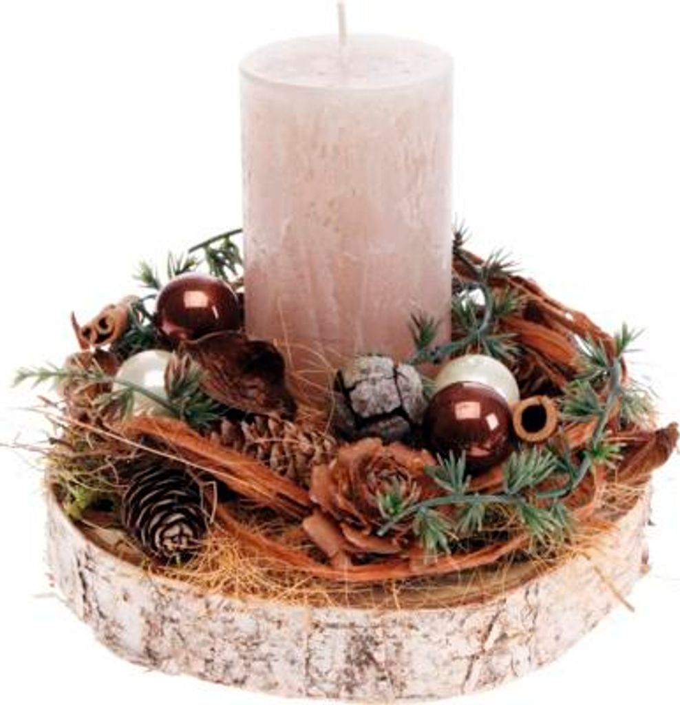 Adventsgesteck Tischgesteck Ø 19 cm H 17 cm Produktbild 