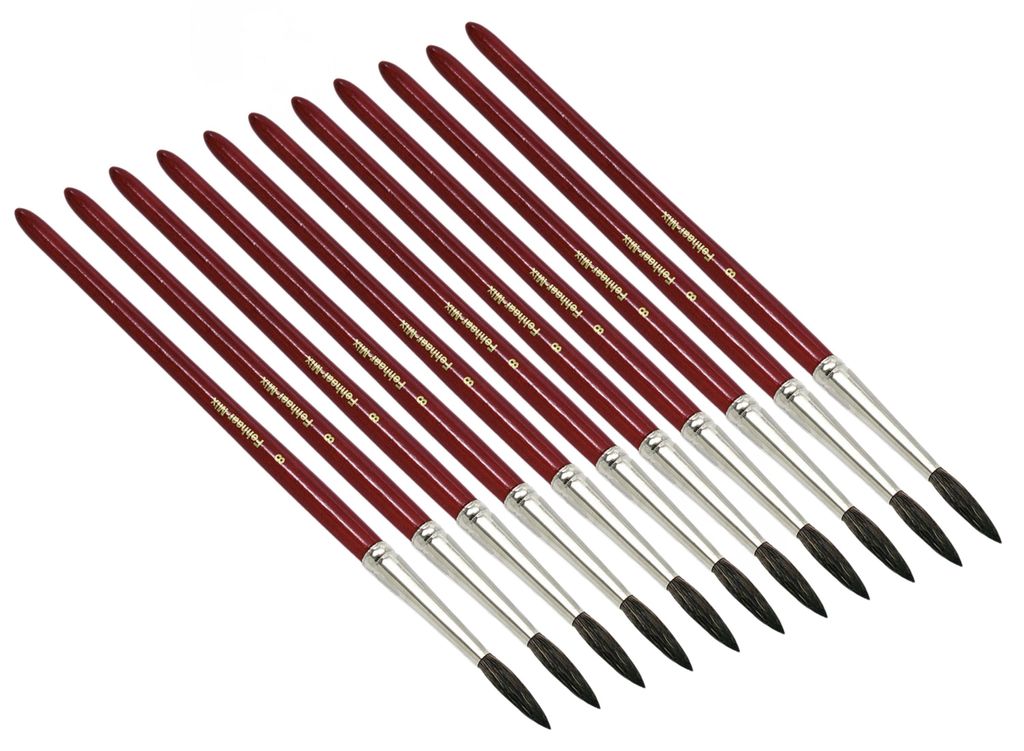 10 x Aquarellpinsel Gr. 3