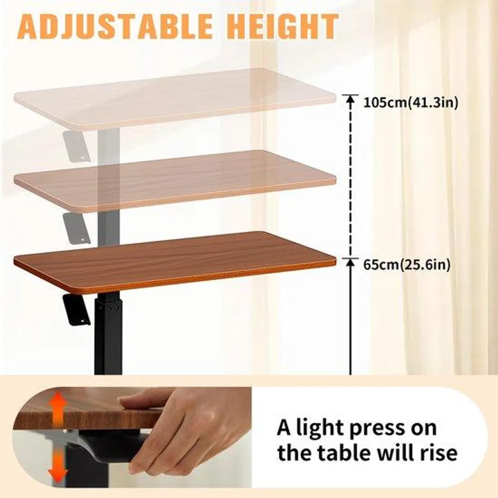Dites Adieu au Mal de Dos avec cette Table Réglable Assis-Debout Mobile - 6